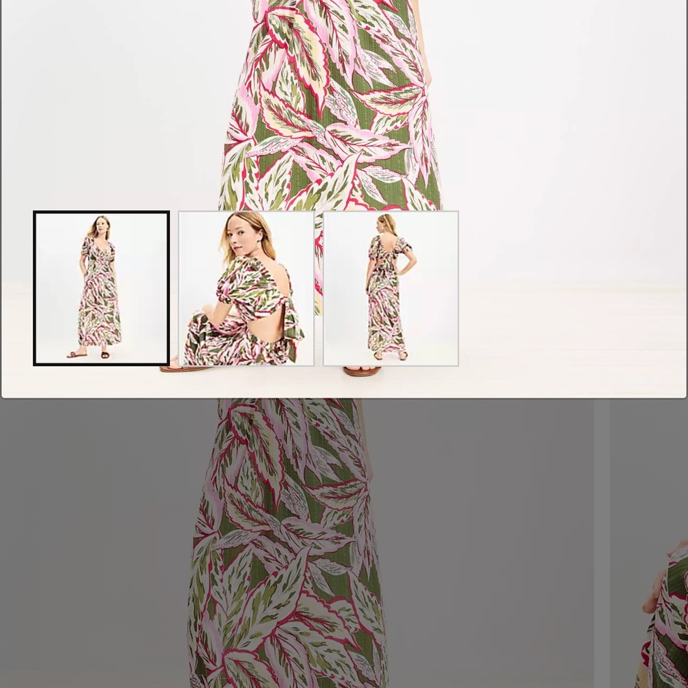 Floral Maxi Skirt - Pink and Green